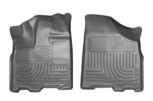 Toyota Sienna Floor Liners - Front - Husky Liners - WeatherBeater - Gray - 2013